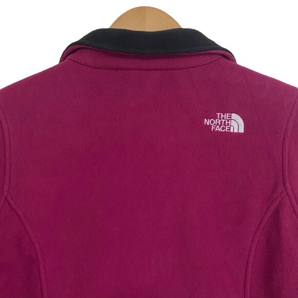 The North Face Womens Size Medium Full Zip Fleece Jacket Pockets Purple - Picture 6 of 9